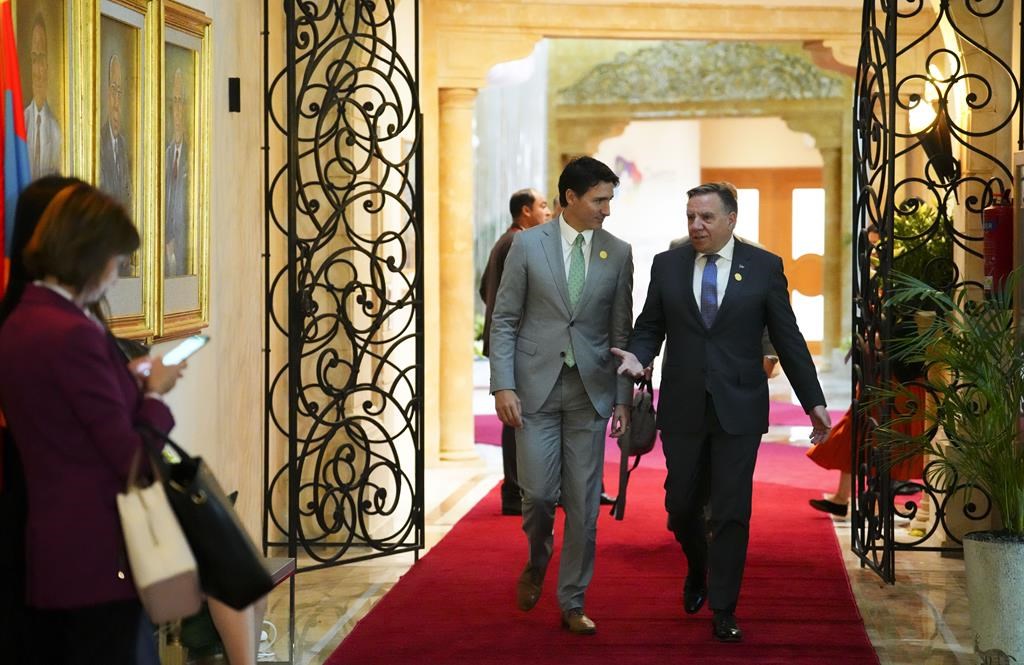 Justin Trudeau and François Legault will hold a business meeting on December 16th