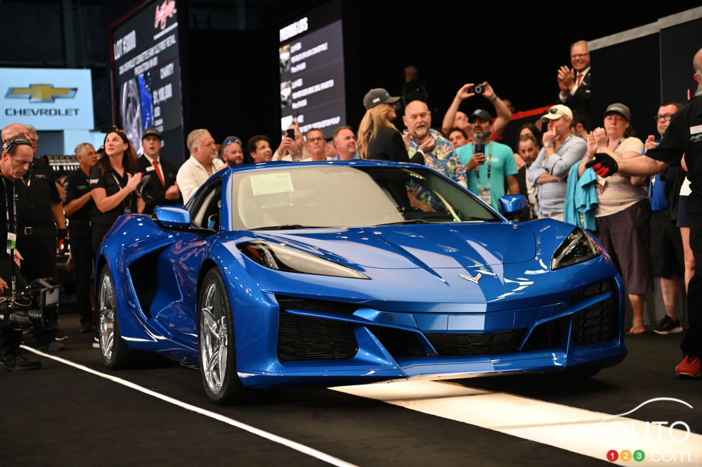 Une vente à 1,1 million pour la première Chevrolet Corvette ERay 2024